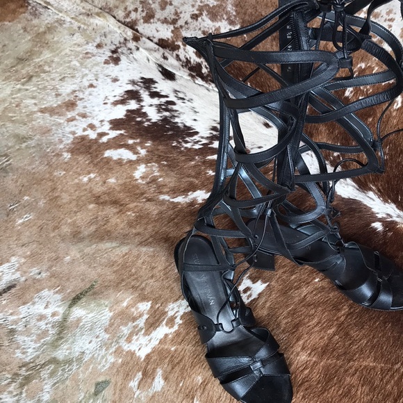 Authentic Stuart Weizmann Women Gladiator Sandals - Picture 2 of 5